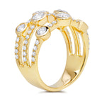 1.58CT 14K Y/G DIAMOND BEZEL RING