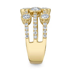 1.58CT 14K Y/G DIAMOND BEZEL RING