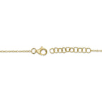 0.04CT DIAMOND & 0.06CT BLUE SAPPHIRE 14K Y/G EYE BRACELET