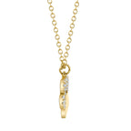 0.09CT 14K Y/G DIAMOND PAW NECKLACE