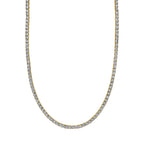 0.95CT 14K Y/G DIAMOND TENNIS NECKLACE