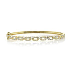 0.44CT 14K Y/G DIAMOND LINK BANGLE