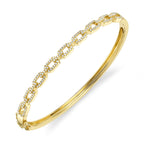 0.44CT 14K Y/G DIAMOND LINK BANGLE