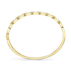 0.44CT 14K Y/G DIAMOND LINK BANGLE