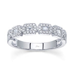 0.46CT 14K W/G DIAMOND BAGUETTE RING