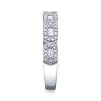 0.46CT 14K W/G DIAMOND BAGUETTE RING