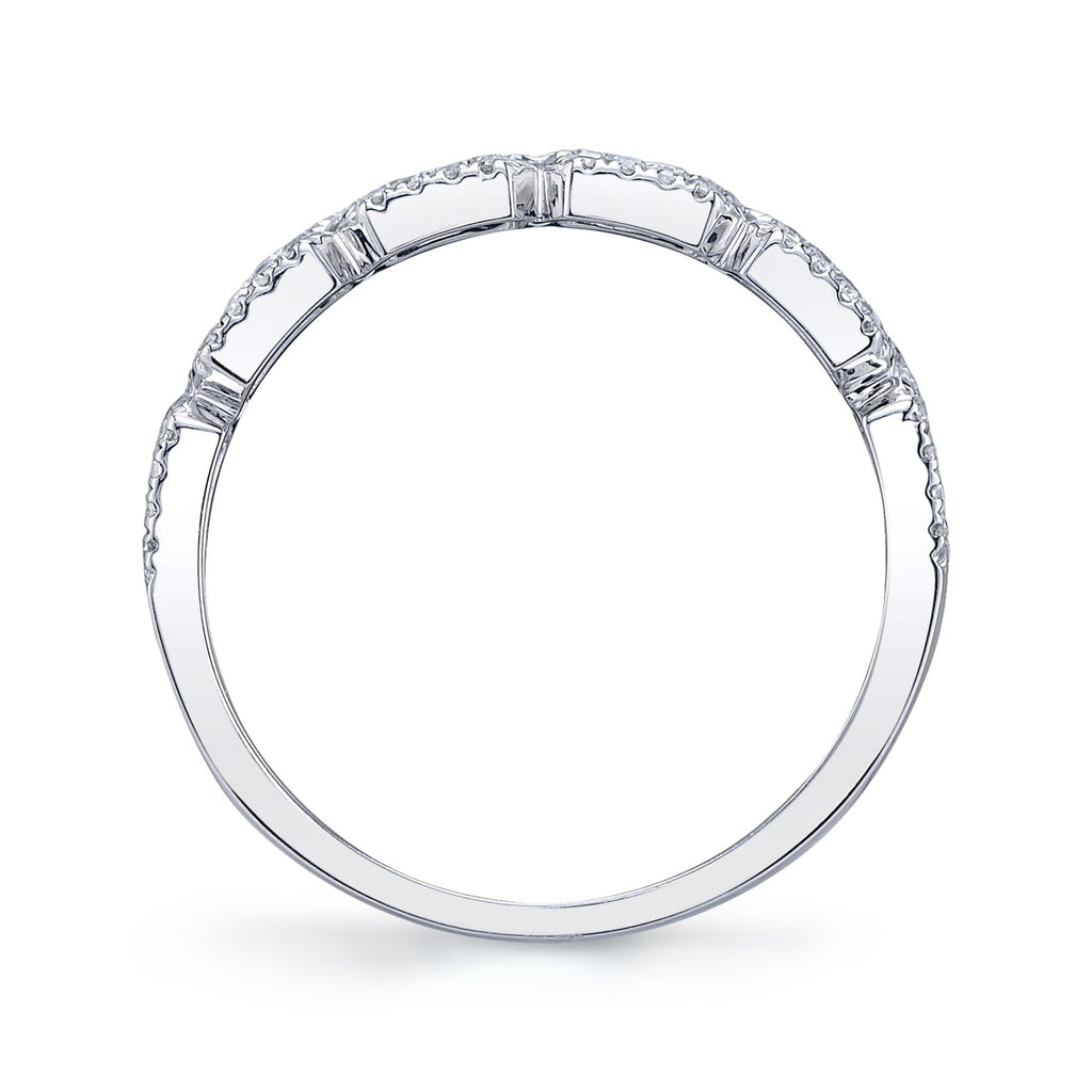 0.46CT 14K W/G DIAMOND BAGUETTE RING
