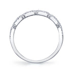 0.46CT 14K W/G DIAMOND BAGUETTE RING