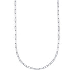 1.36CT 14K W/G DIAMOND PAPER CLIP LINK NECKLACE