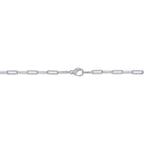1.36CT 14K W/G DIAMOND PAPER CLIP LINK NECKLACE