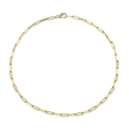 1.36CT 14K Y/G DIAMOND PAPER CLIP LINK NECKLACE