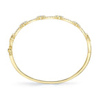 1.19CT 14K Y/G DIAMOND LINK BANGLE