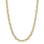 8.72CT 14K Y/G DIAMOND PAVE LINK NECKLACE