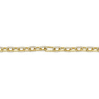 8.72CT 14K Y/G DIAMOND PAVE LINK NECKLACE