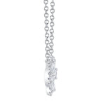 0.41CT 14K W/G DIAMOND PEAR CLOVER NECKLACE