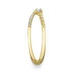 0.12CT 14K Y/G DIAMOND "X" RING