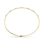 0.32CT 14K Y/G DIAMOND BEZEL LATCH LOCK BANGLE