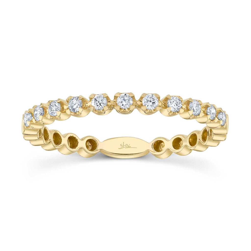 0.18CT 14K Y/G DIAMOND LADY'S BAND