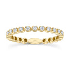 0.18CT 14K Y/G DIAMOND LADY'S BAND