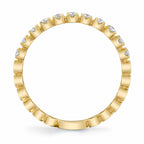 0.18CT 14K Y/G DIAMOND LADY'S BAND