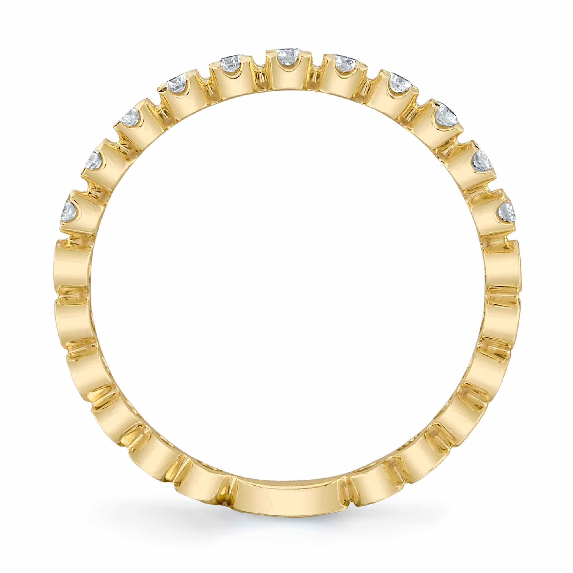 0.18CT 14K Y/G DIAMOND LADY'S BAND