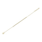 0.31CT 14K Y/G DIAMOND CROWN SETTING BRACELET