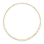 0.74CT 14K Y/G DIAMOND LINK NECKLACE