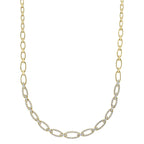 2.53CT 14K Y/G DIAMOND LINK NECKLACE