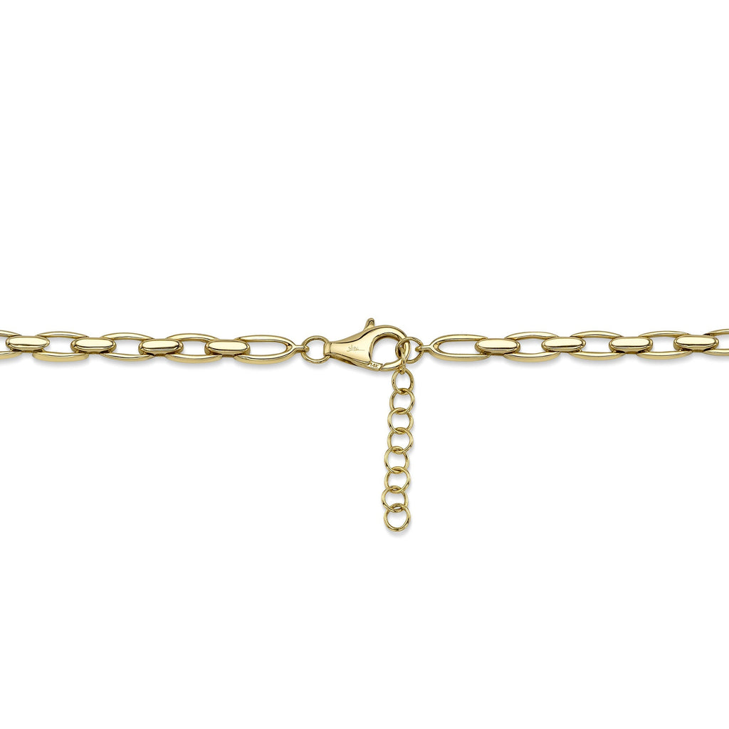 2.53CT 14K Y/G DIAMOND LINK NECKLACE