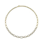 2.53CT 14K Y/G DIAMOND LINK NECKLACE