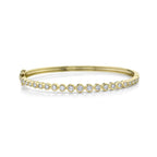1.07CT 14K Y/G DIAMOND BEZEL BANGLE
