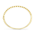 1.07CT 14K Y/G DIAMOND BEZEL BANGLE