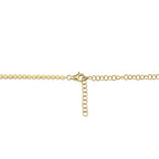 3.53CT 14K Y/G DIAMOND BEZEL TENNIS NECKLACE