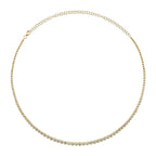 2.00CT 14K Y/G DIAMOND BEZEL TENNIS NECKLACE
