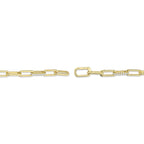 2.21CT 14K Y/G DIAMOND PAPER CLIP LINK BRACELET