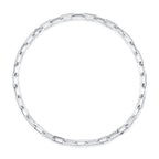 13.01CT 14K W/G DIAMOND PAVE PAPER CLIP LINK NECKLACE