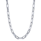 13.01CT 14K W/G DIAMOND PAVE PAPER CLIP LINK NECKLACE