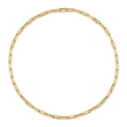 5.68CT 14K Y/G DIAMOND PAPER CLIP LINK NECKLACE