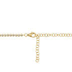 5.70CT 14K Y/G DIAMOND BEZEL TENNIS NECKLACE
