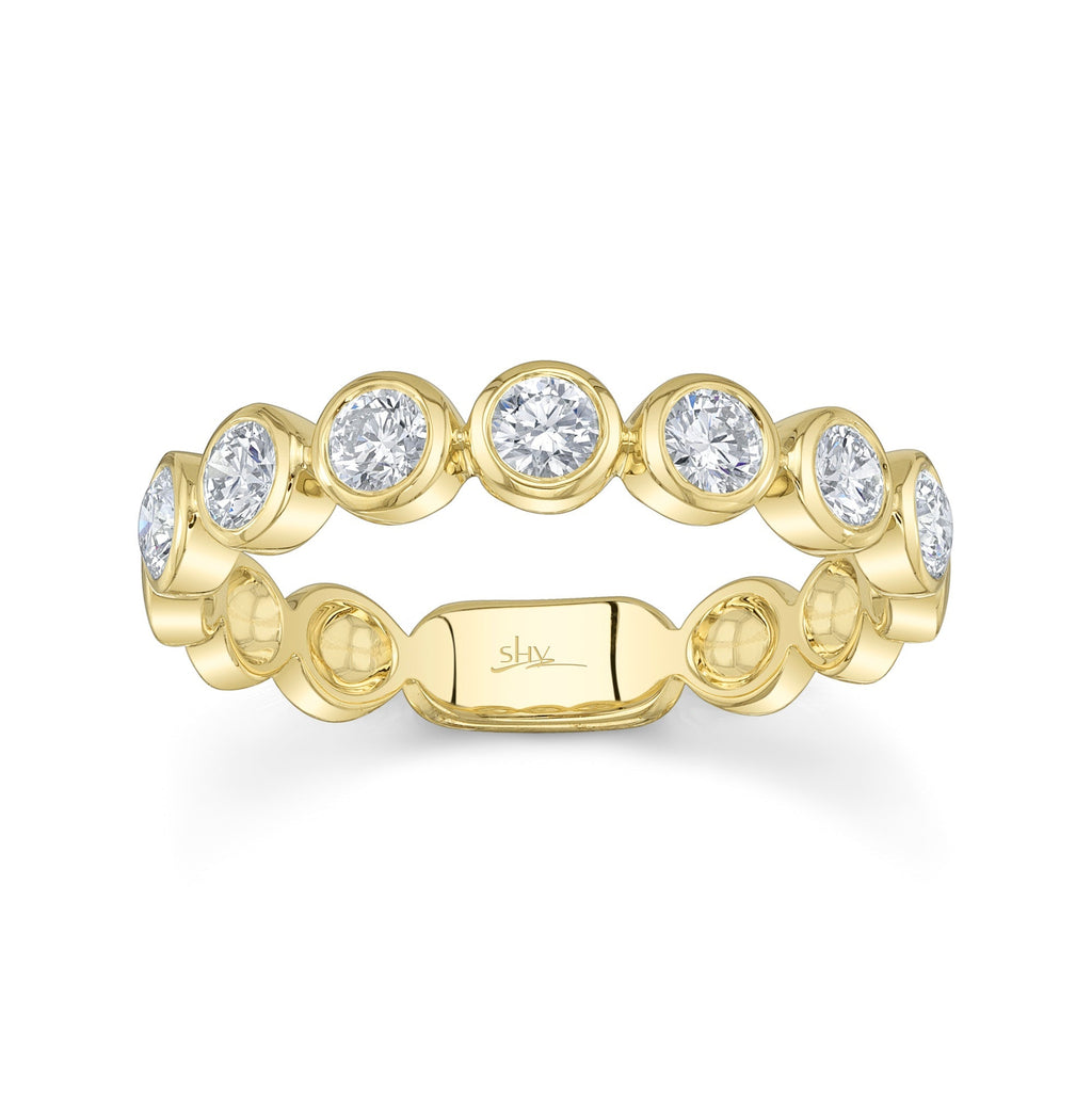 0.60CT 14K Y/G DIAMOND BEZEL BAND