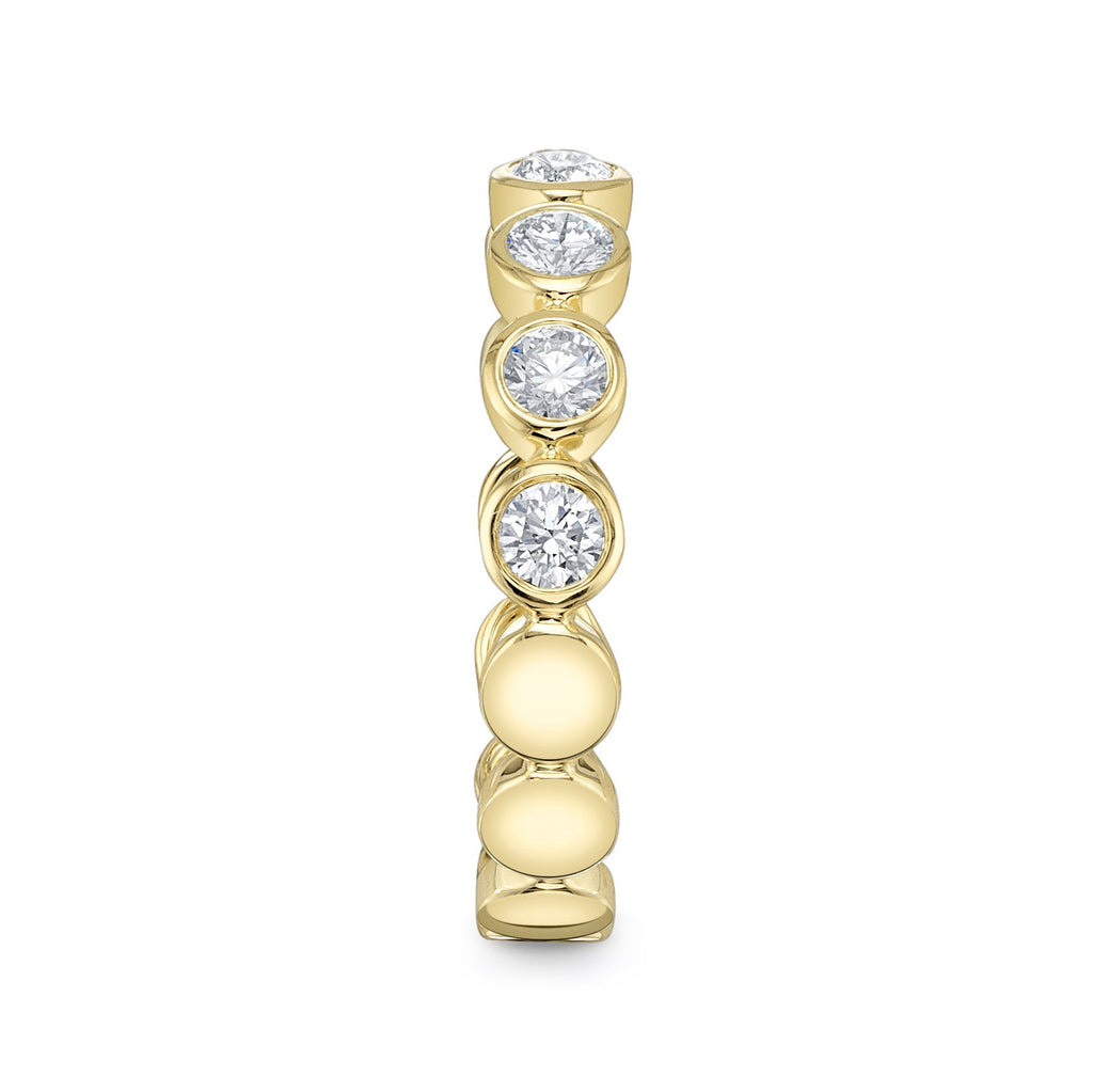 0.60CT 14K Y/G DIAMOND BEZEL BAND