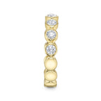 0.60CT 14K Y/G DIAMOND BEZEL BAND