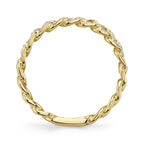 0.16CT 14K Y/G DIAMOND LINK RING