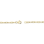 0.12CT 14K Y/G DIAMOND "LOVE" PAPER CLIP LINK BRACELET