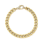 0.25CT 14K Y/G DIAMOND LINK BRACELET