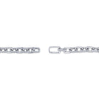 3.67CT 14K W/G DIAMOND PAVE PAPER CLIP LINK BRACELET