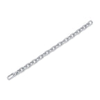 7.52CT 14K W/G DIAMOND PAVE PAPER CLIP LINK BRACELET