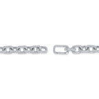 7.52CT 14K W/G DIAMOND PAVE PAPER CLIP LINK BRACELET