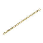 3.67CT 14K Y/G DIAMOND PAVE PAPER CLIP LINK BRACELET