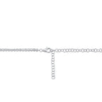 6.75CT 14K W/G DIAMOND CROWN SETTING TENNIS NECKLACE